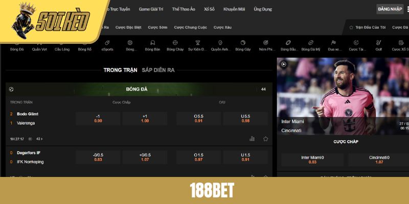 188BET - Địa Chỉ Cá Cược Bóng Đá Đỉnh Cao Khiến Ai Cũng Mê