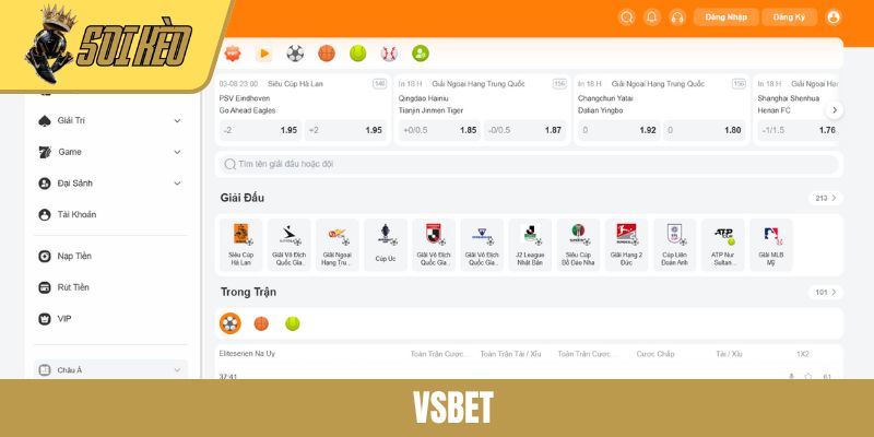 VSBET - Sân Chơi Cá Cược Bóng Đá Uy Tín Hàng Đầu Năm 2025
