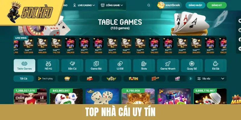 Top Nhà Cái Uy Tín Nhất 2025 - Lựa Chọn An Toàn Xanh Chí